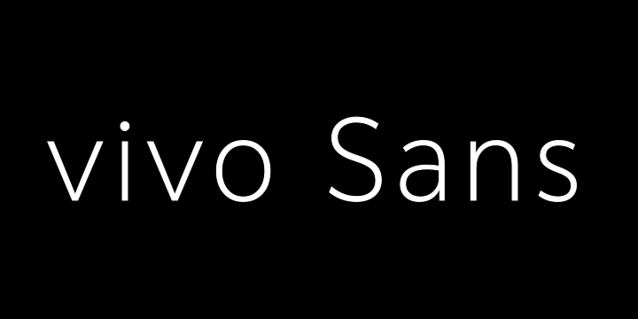 vivo Sans Extralight-图片