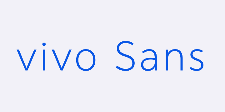 vivo Sans Extralight-图片