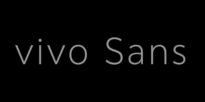 vivo Sans Extralight-图片