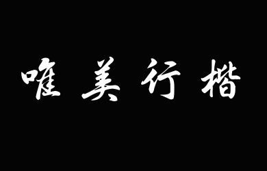 汉呈王天喜唯美行楷
