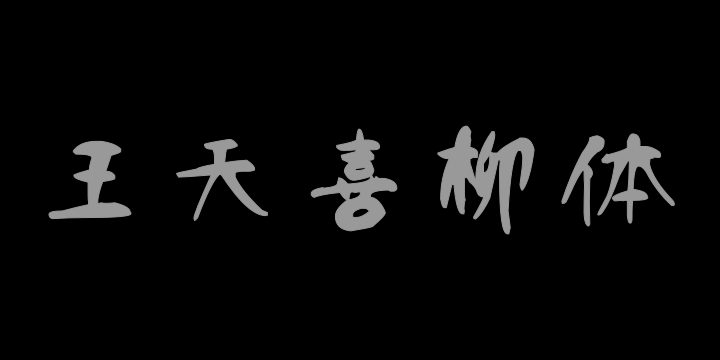 汉呈王天喜柳体-图片
