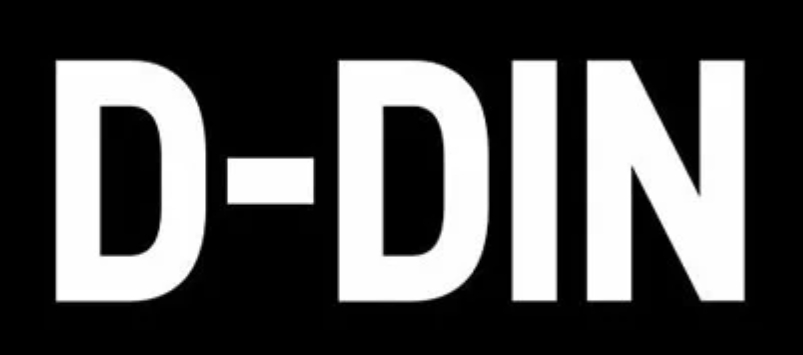 D-DIN字体
